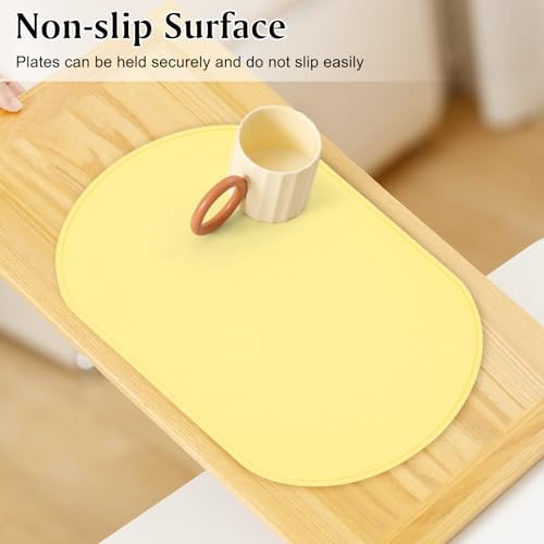 Silicone Placemat Set of 4, Heat Resistant Placemats - Image 7