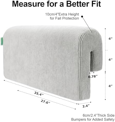 AEOCOO Bed Rail Bumpers for Toddlers, J-Shaped 3 Ft Kid Bed Bumpers - Image 2