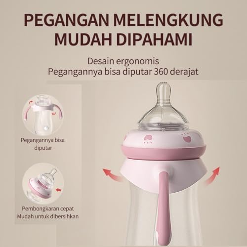 Oberni Baby Bottles, Weighted Straw Toddler Milk Bottles - Image 5