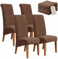Deisy Dee Stretch XL/Oversized Extra Large Velvet Dining Room Chair Covers by DeisyDee