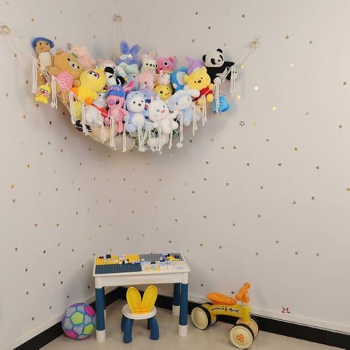 100% Cotton Handmade Stuffed Animal Storage Hammock - Image 6