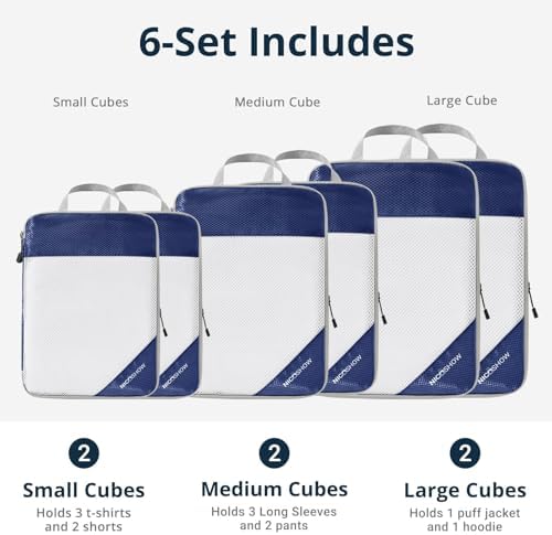 NICOSHOW 3 Set Compression Packing Cubes - Image 4