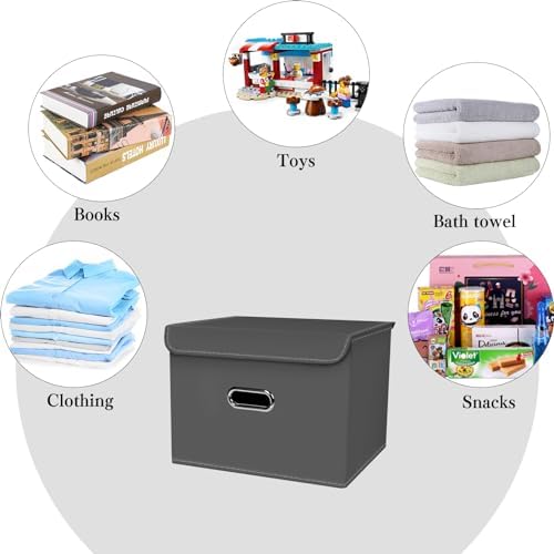 8-Pack Large Collapsible Storage Bins - Image 3