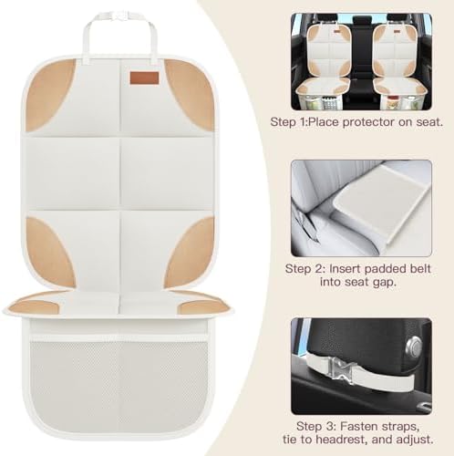 SMART ELF 2 Pack Car Seat Protector-600D Fabric Waterproof - Image 4