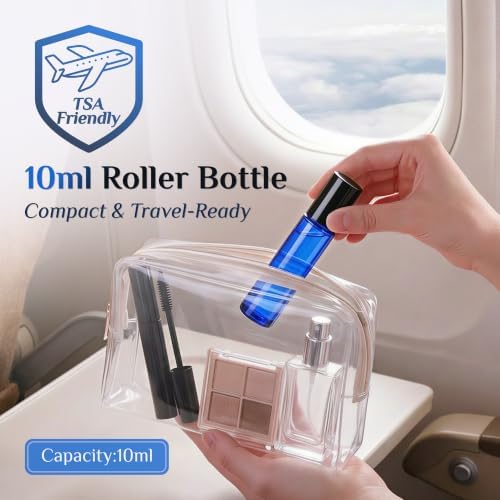 PrettyCare 10 ml 4 Pack Essential Oil Roller Bottles - Image 4