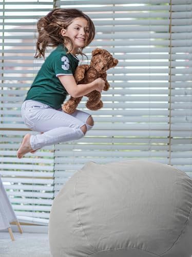 WEKAPO Stuffed Animal Storage Bean Bag Chair Cover - Image 4
