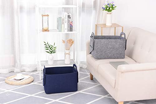 Minoisome Storage Basket Felt Storage Bin Collapsible& Convenient Box Organizer - Image 6