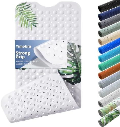 Yimobra Non Slip Bath Mat for Tub 40x16, Extra Long Bath Tub Mat by Yimobra