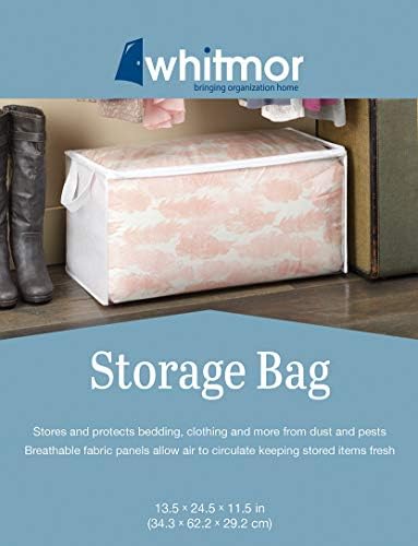 Whitmor 50L Foldable Clear Underbed Storage Bags, Thick Vinyl Closet Organizer - Image 3