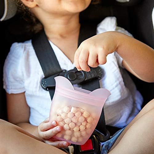 Zip Top Reusable 100% Silicone Baby + Kid Snack Containers - Image 5