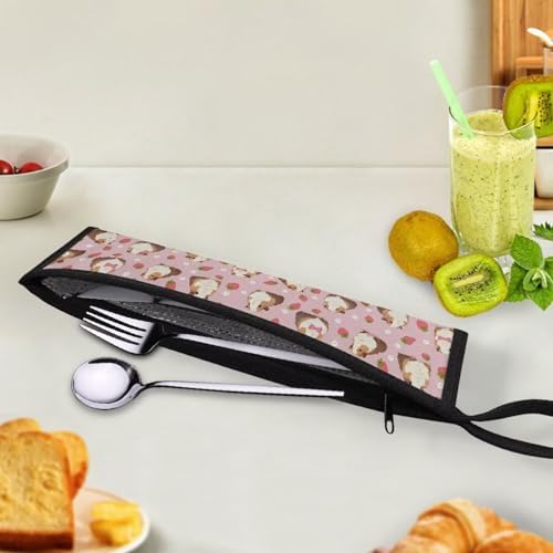 Cutlery Pouch Silverware Set Bag Tableware Carrying Case - Image 4