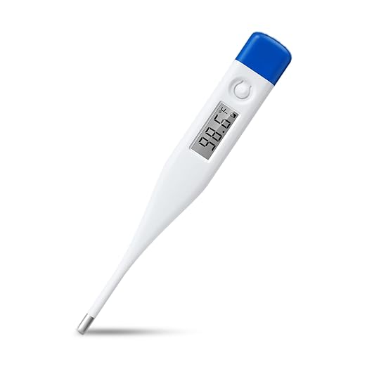 Berrcom Digital Thermometer for Adults, Kids, and Babies, Oral Rectal Underarm Medical Thermometer with Fever Alarm and C/F Switchable