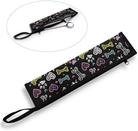 Graffiti Paws Reusable Travel Tableware Carrying Bag Storage Case Cutlery - Image 2