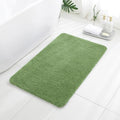 Polyester Bathroom Rug 24"x40" Hunter Green, Non-Slip Soft Bath Mat by Kildoss