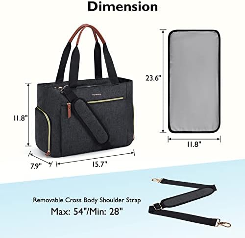 mommore Breast Pump Bag for Spectra S1/S2 & Medela, Diaper Travel Tote - Image 4