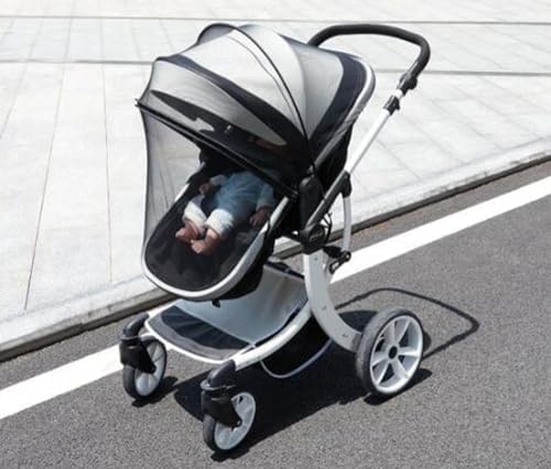 2 in 1 Net Baby Stroller Sun Shades Window Universal Mesh Protective Cover - Image 2