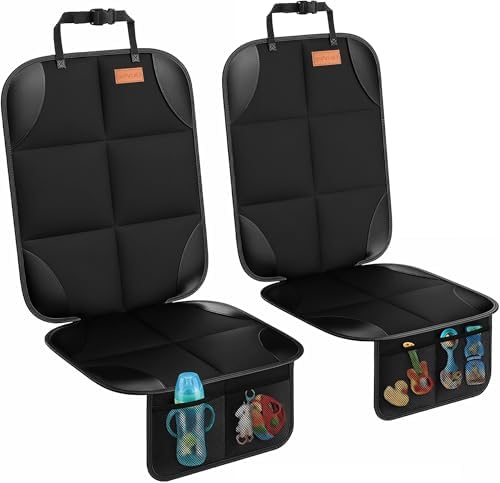 SMART ELF Car Seat Protector, Thickest Padding and Non-Slip Backing 2Pack by SMARTELF