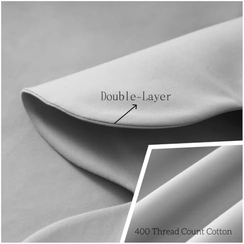 Shunjie.Home Scallop Edge Crib Skirt Grey, 100% Egyptian Cotton 400 Thread - Image 3