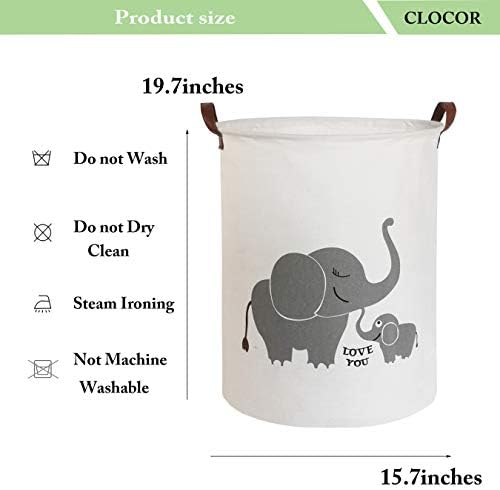 CLOCOR Collapsible Round Storage Bin, Large Storage Basket, Clothes Laundry - Image 5