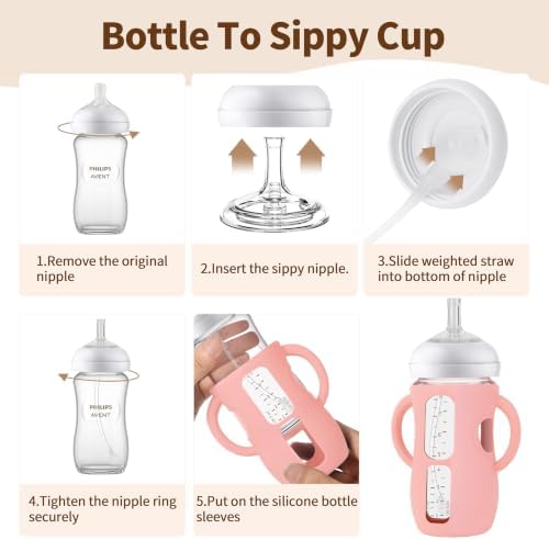 Straw Cup Conversion Kit with Silicone Sleeves - Image 5