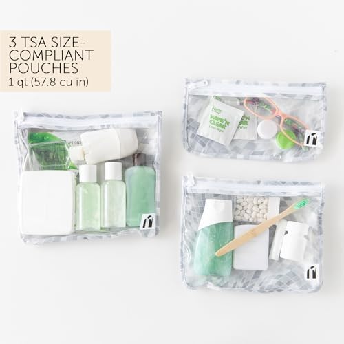 Bumkins Roamio Travel Bag, TSA Approved Pouch, Zip Quart Size Airline Compliant - Image 3