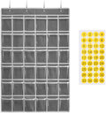 SAVERHO 36 Clear Pockets Classroom Pocket Chart by SAVERHO
