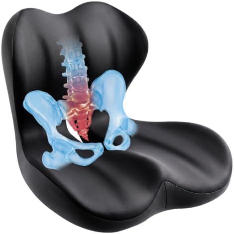Seat Cushion & Back Support for Tailbone and Lower Back Relief by Unknown
