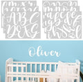Boao Personalized Name Letter Wall Decal, Elegant Script by Boao