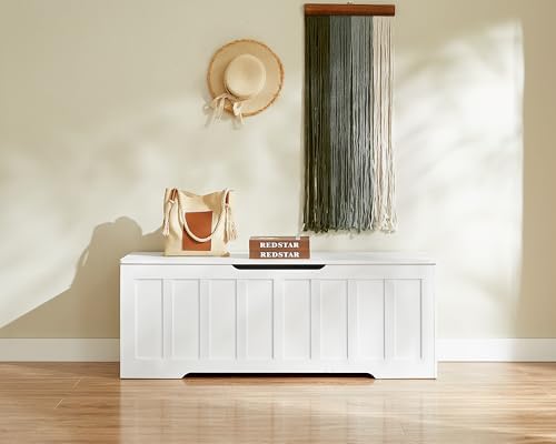VANKILEY 51.2" Storage Chest Extra Large, Wooden Storage Bench - Image 2