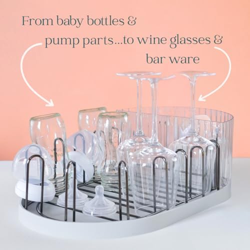 Winnie & Lu Baby Bottle Drying Rack, Stainless Steel Countertop Rack - Image 5
