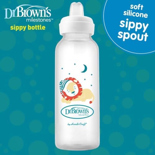 Dr. Brown's Narrow Sippy Spout Bottle, 8 oz - Image 4