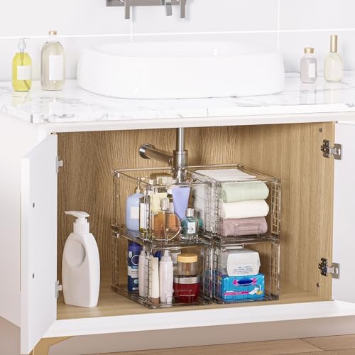 Vtopmart 4 Pack Large Stackable Storage Drawers - Image 2