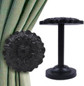 The Metal Magician Wall Mounted Floral Curtain Holdbacks by The+Metal+Magician