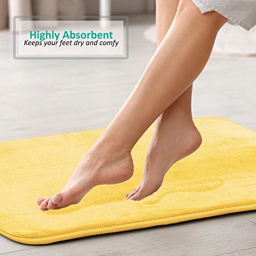 Clara Clark 2 Piece Bathroom Rugs, Velvet Memory Foam Bath Mat Set, Non-Slip - Image 7