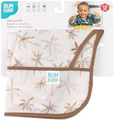 Bumkins Sleeved Bib for Girl or Boy, Baby and Toddler for 6-24 Mos, Essential - Image 5