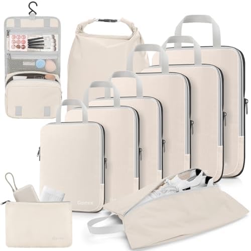 Gonex 10-Piece Compression Packing Cubes by Gonex
