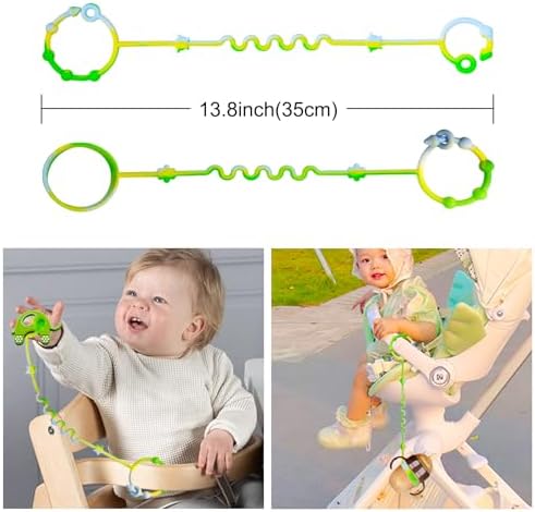 RTMOK Silicone Pacifier Clip, Applies to Car Seat, High Chair, Stroller - Image 4