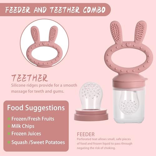 Baby Breastmilk Popsicle Molds & Baby Fruit Feeder, Baby Food Freezer Tray - Image 2