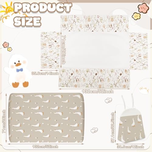 Hahafelt 4 Pieces Crib Bedding Set - Image 3