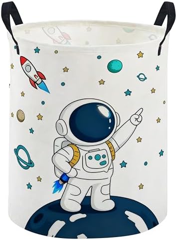 ESSME Kids Laundry Basket, Space Hamper Collapsible Canvas Waterproof Storage by ESSME