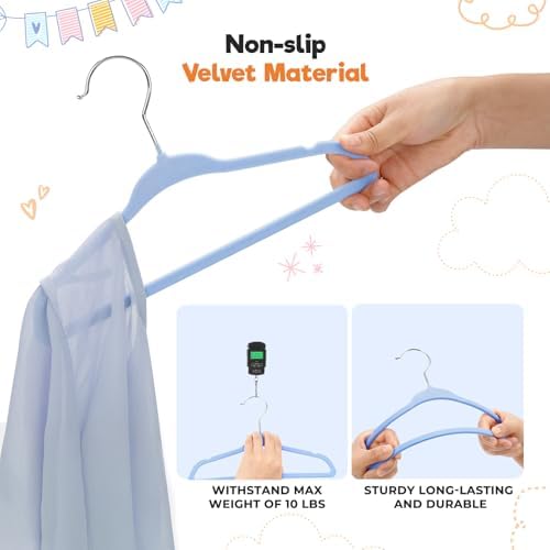 Babyrish Velvet Baby Hangers - Image 4