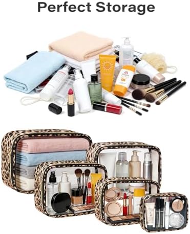 TSA Approved 5 Piece Diaper Bag Organizer Pouch Set, Waterproof Clear Toiletry - Image 2