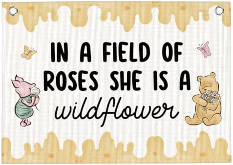 Girl Nursery Wall Decor Banner Girls Room Decor 30"x20" by WXUMTM