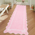 GarveeHome Scalloped Hallway Runner Rug 2.5x10 Non Slip Bedroom Rugs by GarveeHome