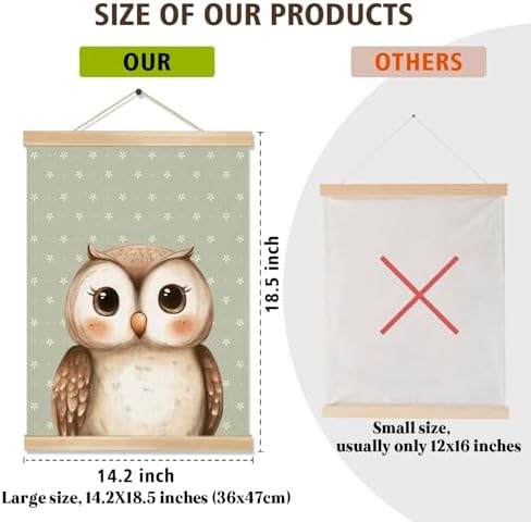 You found a duck Cute Owl Wall Art Decor, Nordic Woodland Animal Wall Hanging - Image 5