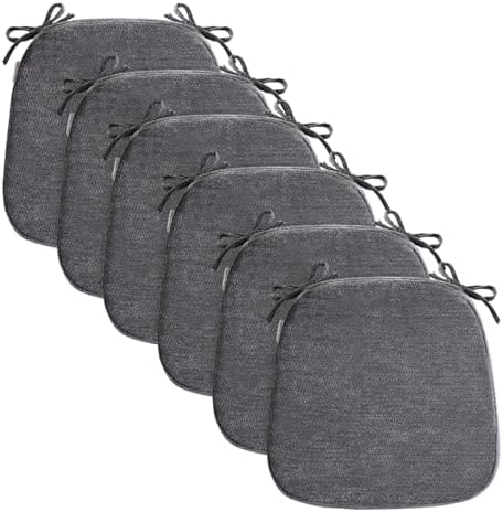 Chair Cushions for Dining Chairs, Washable Chair Pads, 6 Pack by OJFED-YourHomesBestFriend