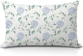 Hydrangea Floral 12x20 Pillow Cover, Aesthetic Flower Botanical Lumbar Pillow by Unknown