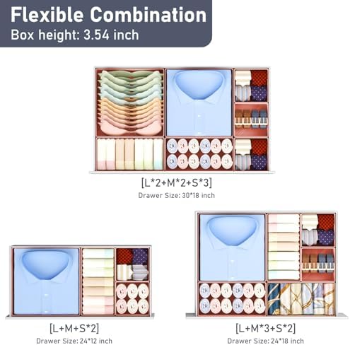 DIMJ Drawer Organizer Clothes - Image 4