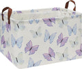Rectangle Storage Basket with Handles, Collapsible Storage Bin, Books Box by HKECHomeStorage