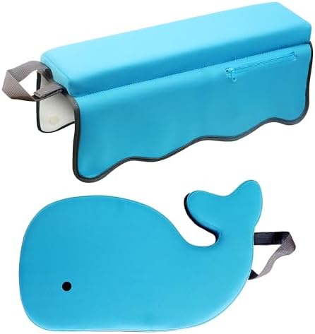 Whale Baby Bath Kneeler and Elbow Rest Set – Extra Thick Padded Cushion – by Unknown